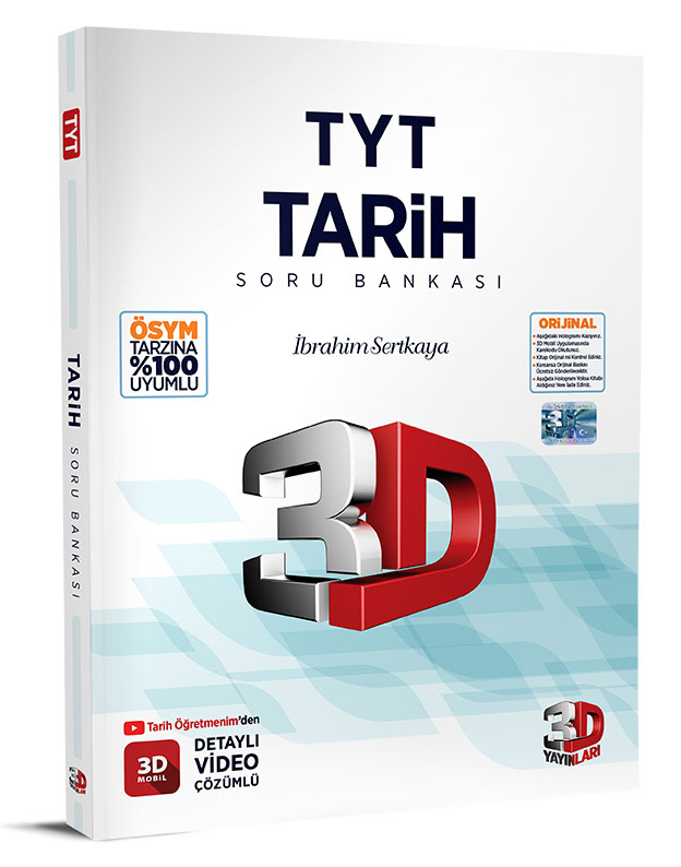 3D Yayınları Tyt Tarih Soru Bankası