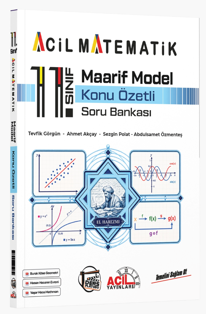 Acil Yayınları 11. Sınıf Matematik Maarif Model Konu Özetli Soru Bankası