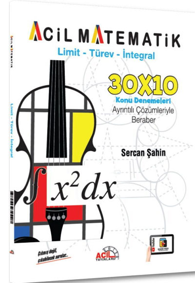 Acil Yayınları AYT Limit Türev İntegral 30 x 10 Konu Denemeleri