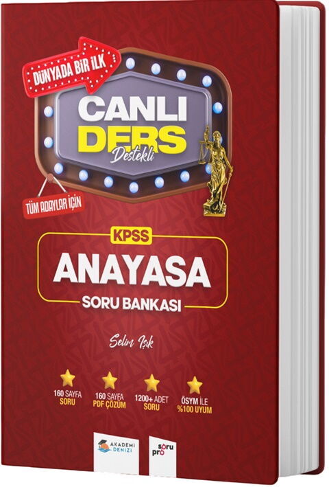 Akademi Denizi KPSS Anayasa Canlı Ders Soru Bankası