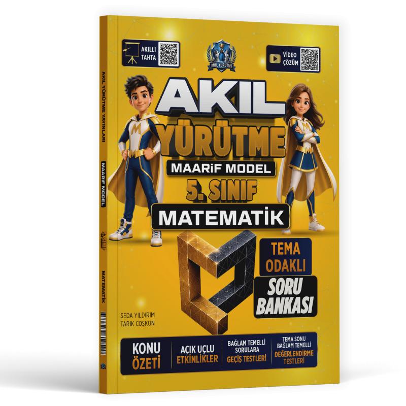 Akıl Yürütme Yayınları 5. Sınıf Matematik Maarif Model Tema Odaklı Soru Bankası