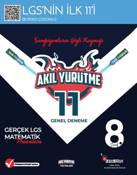 Akıl Yürütme Yayınları LGS  8. Sınıf Matematik 11 Genel Deneme