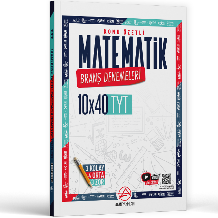 Alan Yayınları TYT Matematik Konu Özetli 10 x 40 Branş Denemeleri