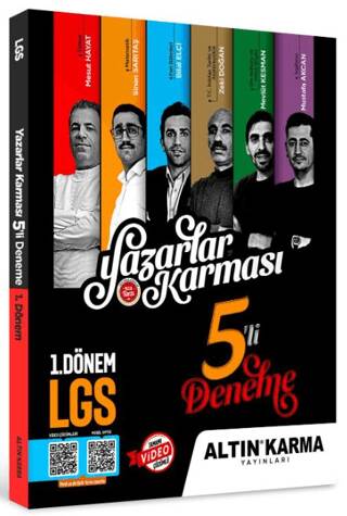 Altın Karma LGS 8. Sınıf 1. Dönem Yazarlar Karması 5 Deneme