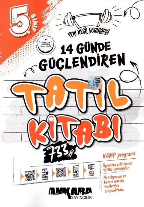Ankara Yayıncılık 5. Sınıf  14 Günde Güçlendiren Tatil Kitabı