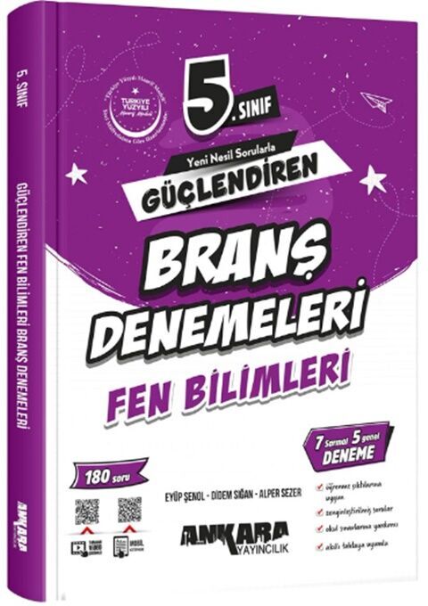 Ankara Yayıncılık 5. Sınıf  Fen Bilimleri Güçlendiren Branş Denemeleri