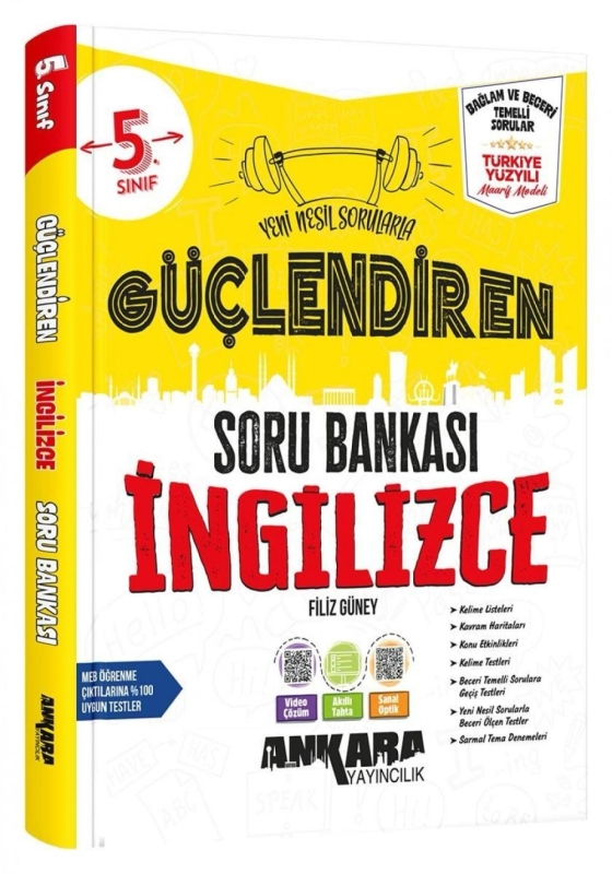 Ankara Yayıncılık 5. Sınıf  Güçlendiren İngilizce Soru Bankası