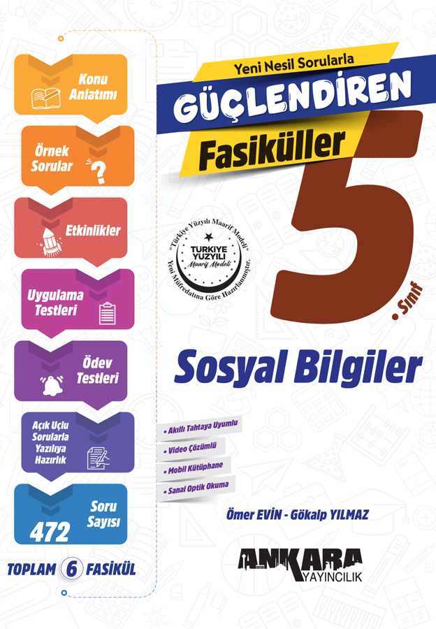 Ankara Yayıncılık 5. Sınıf Güçlendiren Sosyal Bilgiler Fasiküller