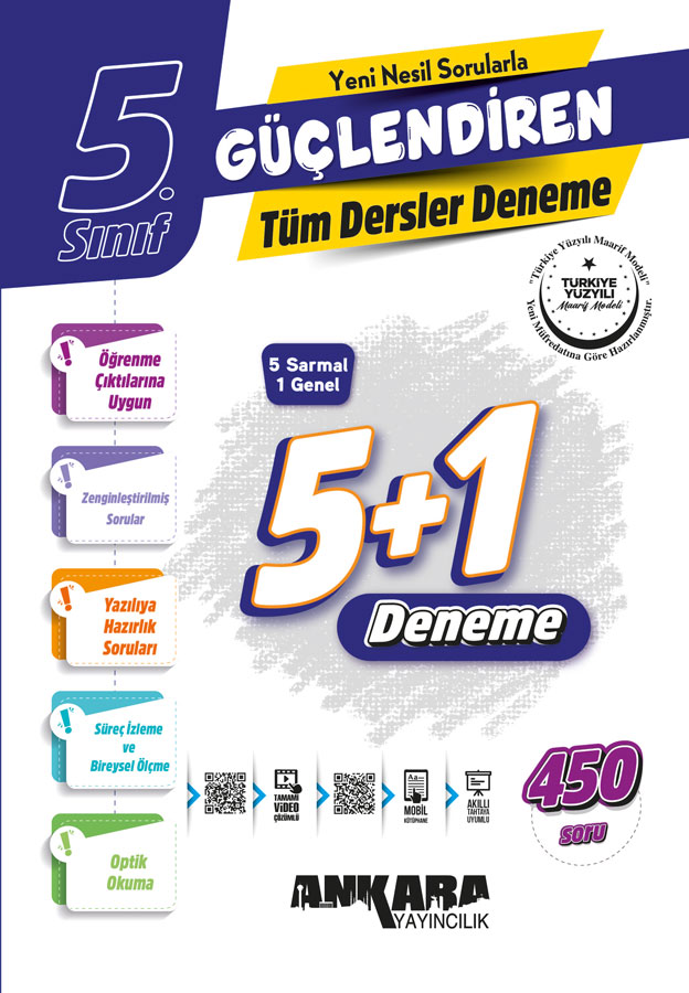 Ankara Yayıncılık 5. Sınıf  Güçlendiren Tüm Dersler Denemeler
