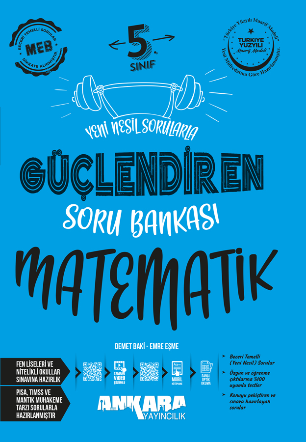Ankara Yayıncılık 5. Sınıf  Matematik Güçlendiren Soru Bankası