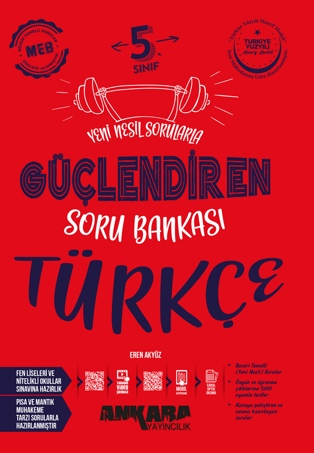 Ankara Yayıncılık 5. Sınıf  Türkçe Güçlendiren Soru Bankası