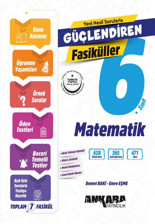 Ankara Yayıncılık 6. Sınıf Güçlendiren Matematik Fasiküller
