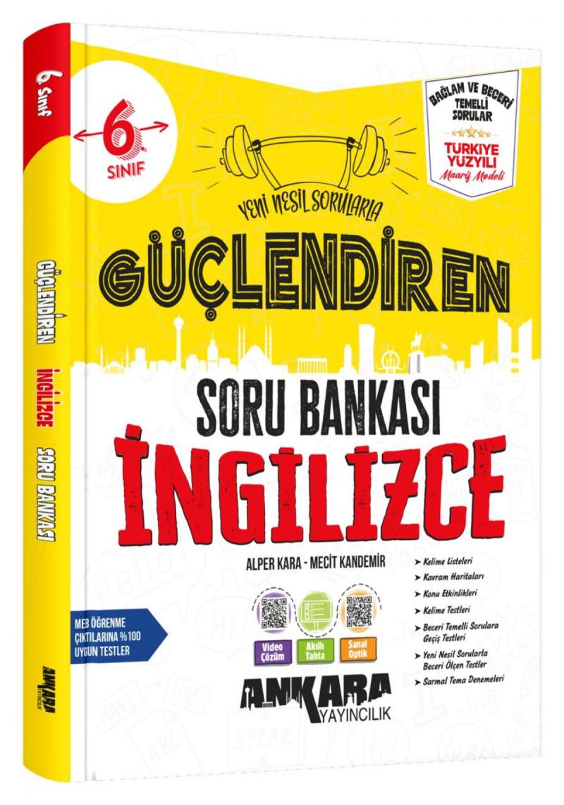 Ankara Yayıncılık 6. Sınıf İngilizce Güçlendiren Soru Bankası
