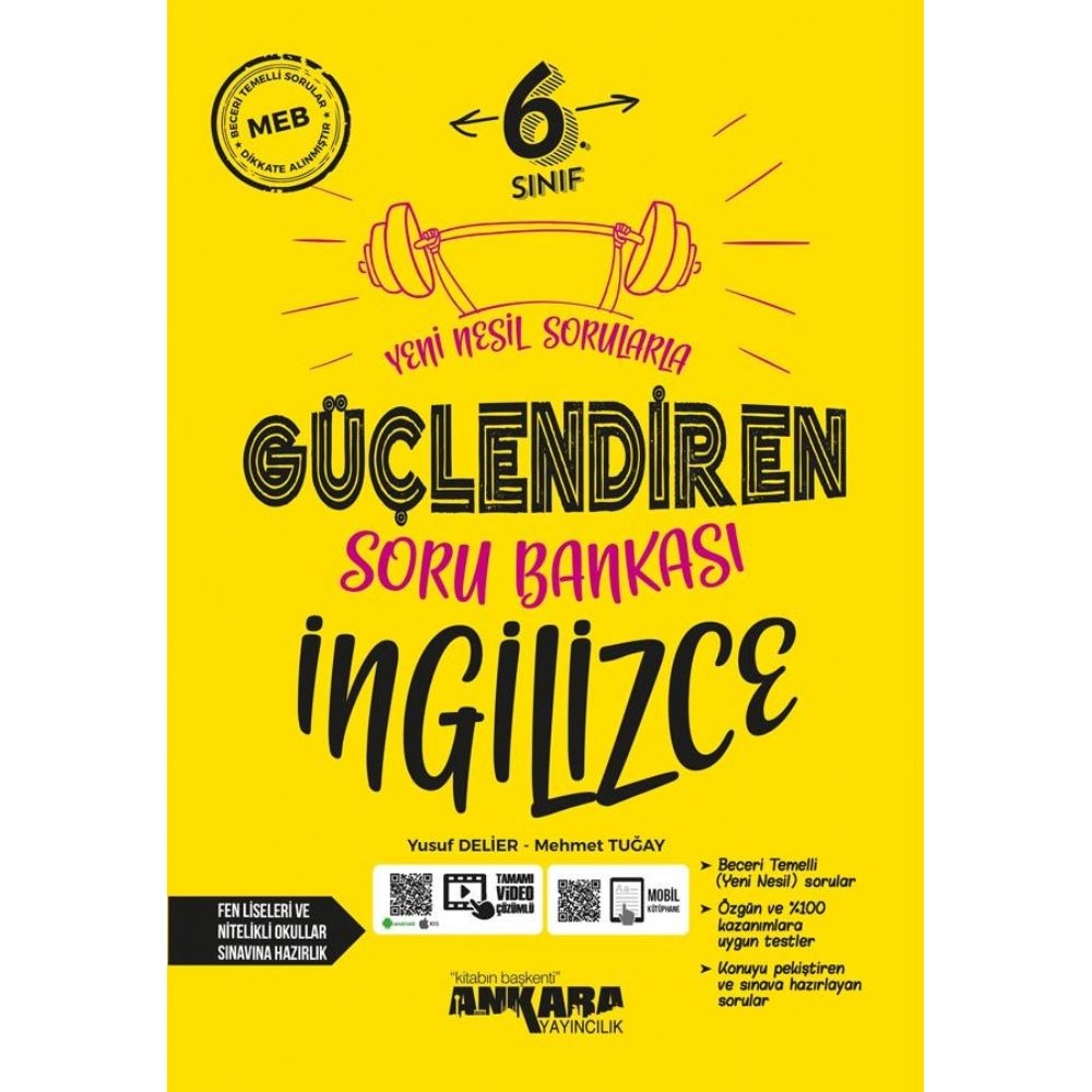 Ankara Yayıncılık 6. Sınıf İngilizce Güçlendiren Soru Bankası
