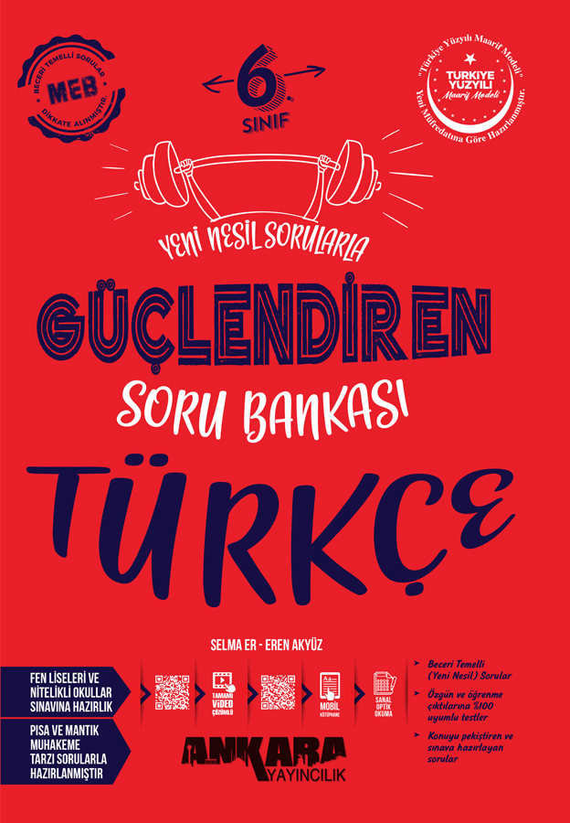 Ankara Yayıncılık 6. Sınıf Türkçe Güçlendiren Soru Bankası
