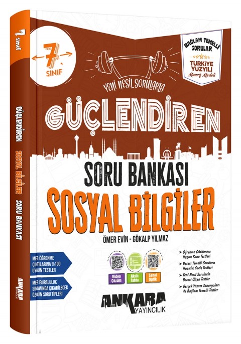 Ankara Yayıncılık 7. Sınıf Sosyal Bilgiler Güçlendiren Soru Bankası