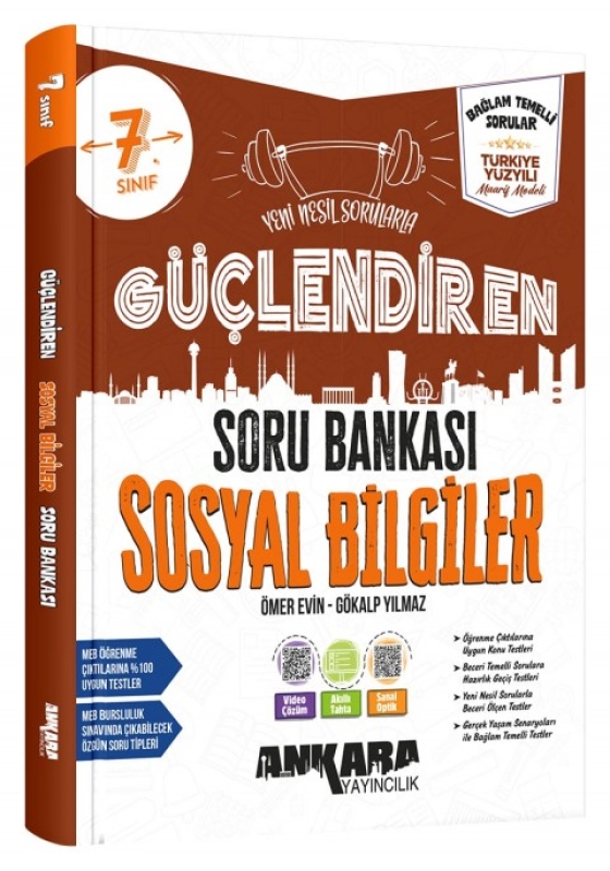 Ankara Yayıncılık 7. Sınıf Sosyal Bilgiler Güçlendiren Soru Bankası