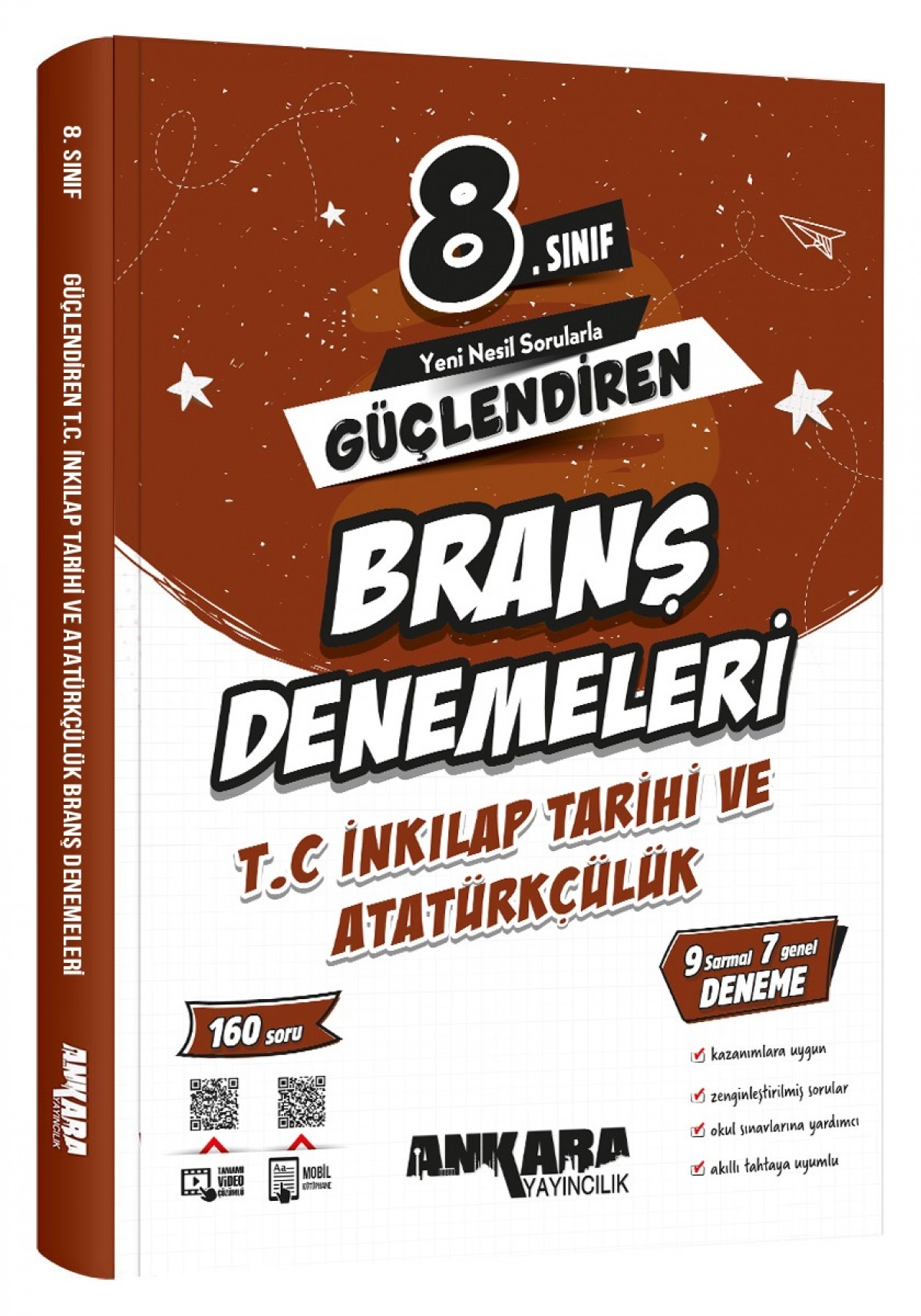 Ankara Yayıncılık LGS 8. Sınıf T.C. İnkılap Tarihi ve Atatürkçülük Güçlendiren Branş Denemeleri