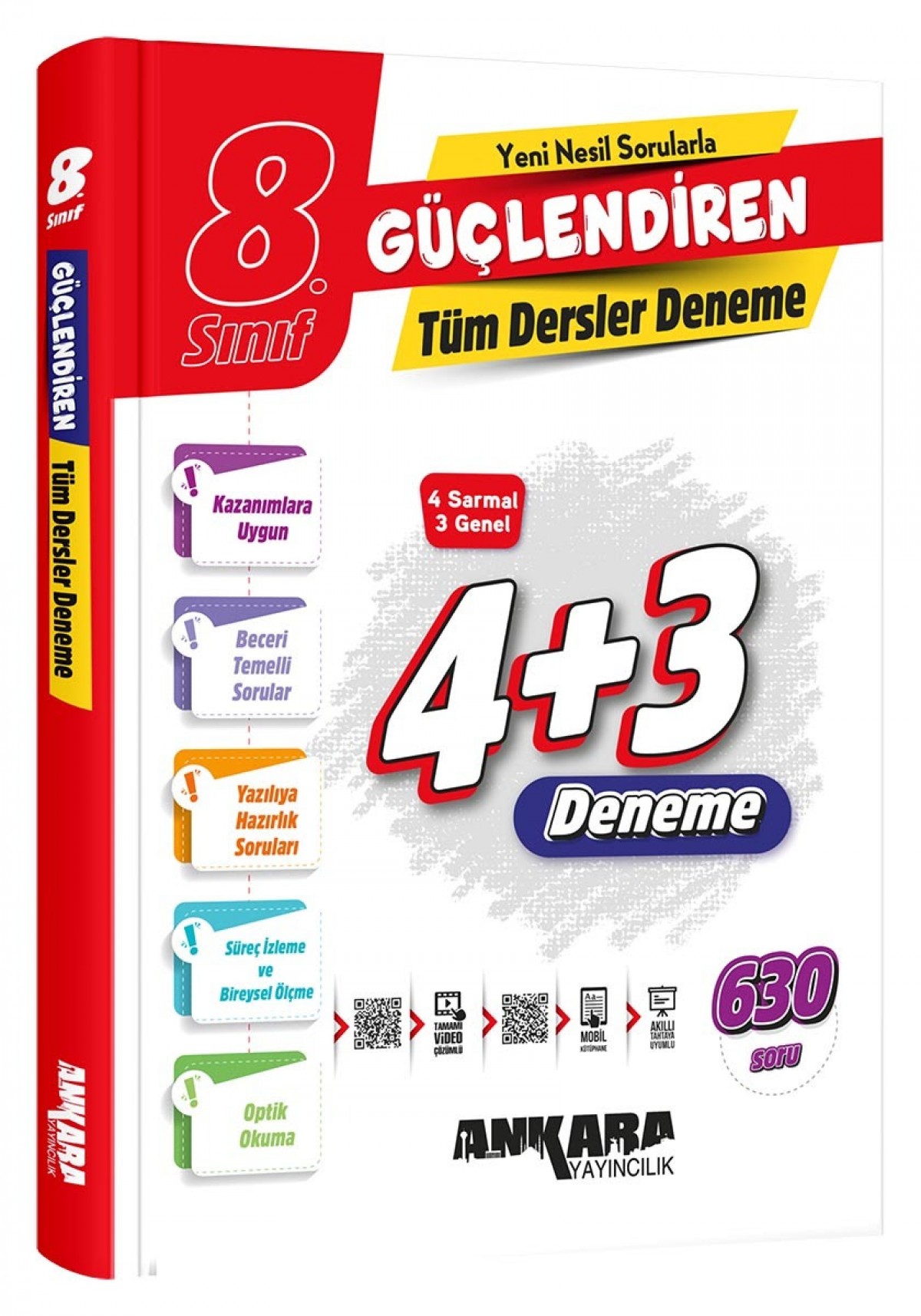 Ankara Yayıncılık LGS 8. Sınıf Tüm Dersler Güçlendiren Denemeleri