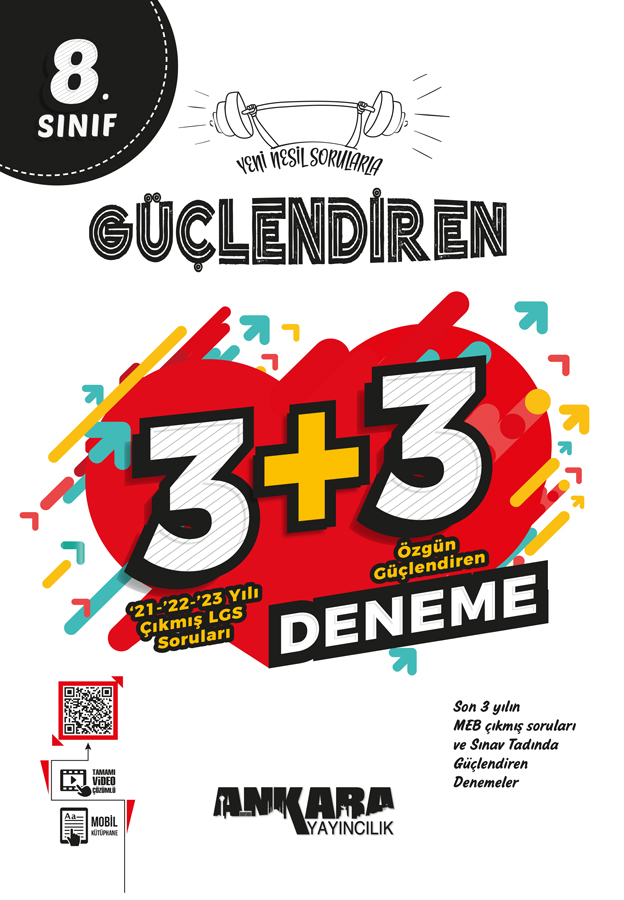 Ankara Yayıncılık LGS 8. Sınıf Güçlendiren 3+3 Deneme