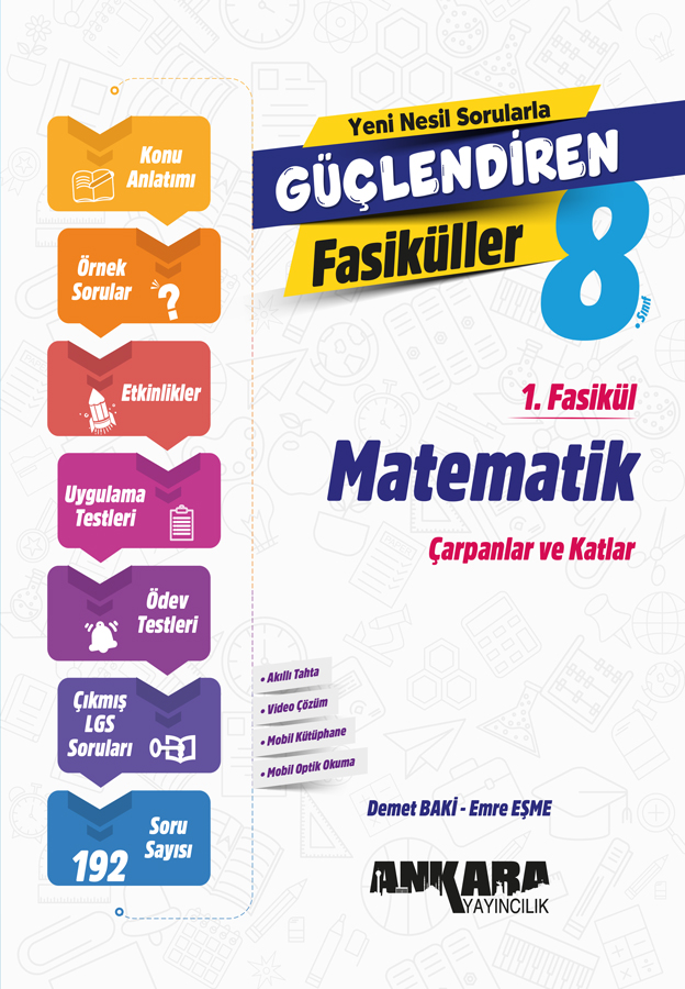 Ankara Yayıncılık LGS 8. Sınıf Matematik Güçlendiren 1. Fasikül