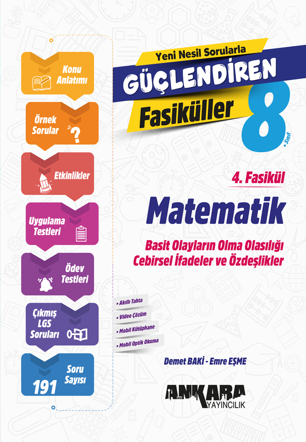 Ankara Yayıncılık LGS 8. Sınıf Matematik Güçlendiren 4. Fasikül