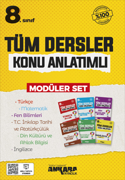 Ankara Yayıncılık LGS 8. Sınıf Tüm Dersler Konu Anlatımlı Modüler Set