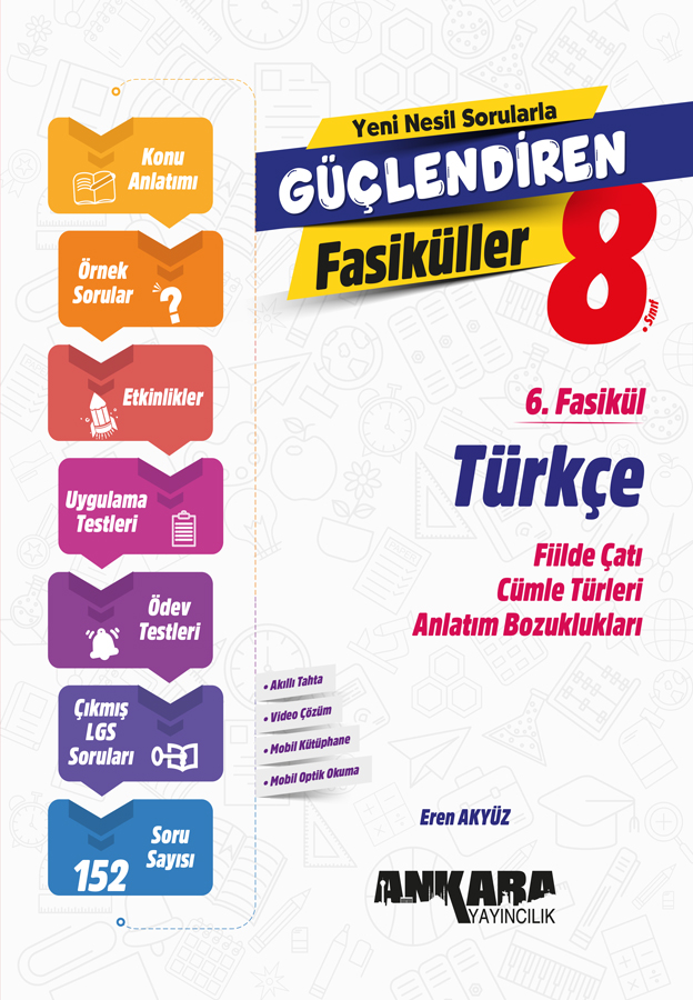 Ankara Yayıncılık LGS 8. Sınıf Türkçe Güçlendiren 6. Fasikül