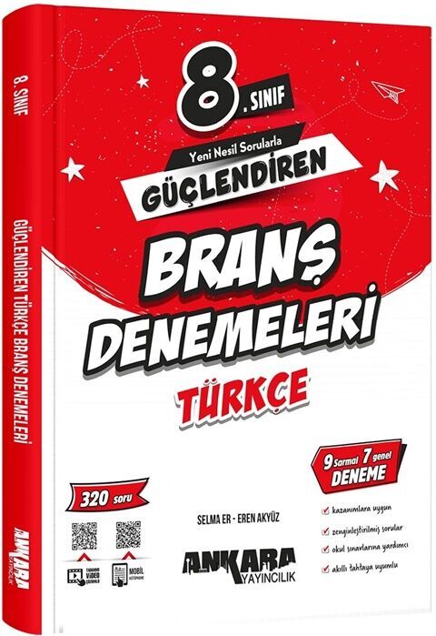 Ankara Yayıncılık LGS 8. Sınıf Türkçe Güçlendiren Branş Denemeleri