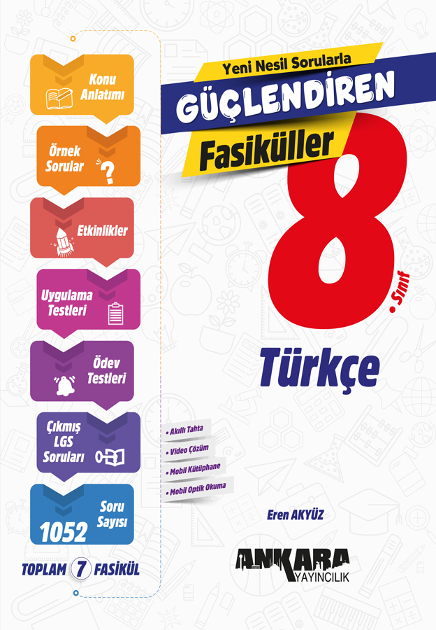 Ankara Yayıncılık LGS 8. Sınıf Türkçe Güçlendiren SET Fasiküller