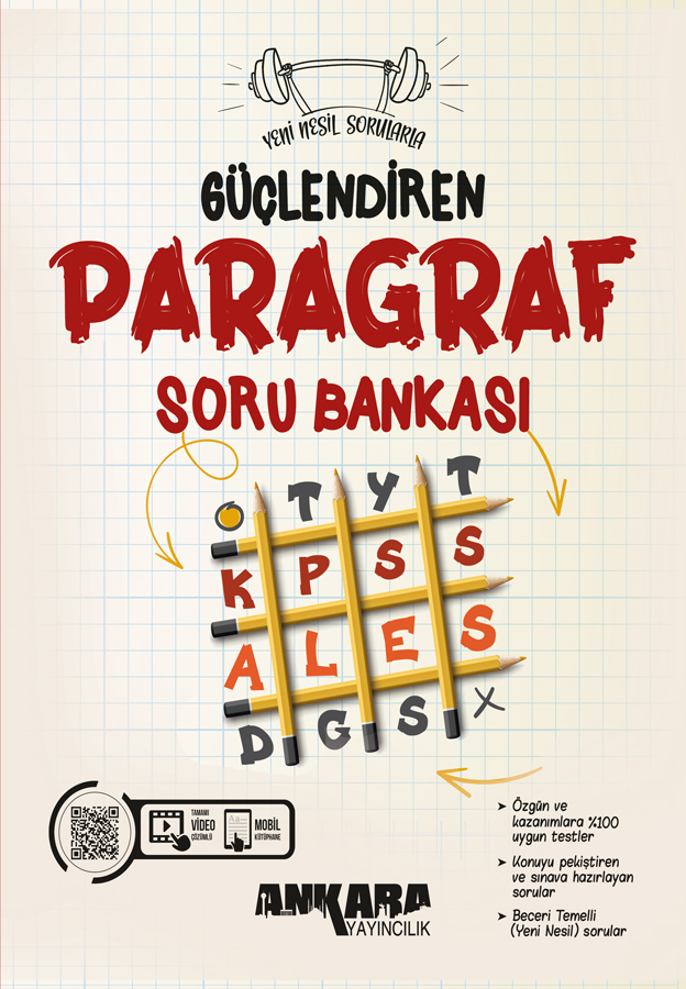 Ankara Yayıncılık TytKpssAlesDgs Paragraf Güçlendiren Soru Bankası