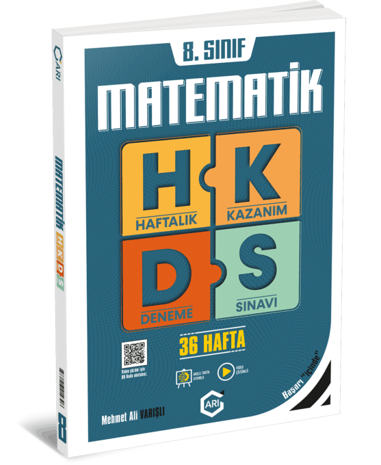 Arı Yayıncılık LGS 8. Sınıf Matematik Haftalık Kazanım Deneme Sınavı