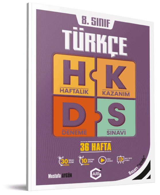 Arı Yayıncılık LGS 8. Sınıf Türkçe Haftalık Kazanım Deneme Sınavı