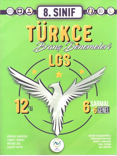 Av Akıllı Versiyon Yayınları Lgs 8. Sınıf Türkçe 12 Branş Deneme