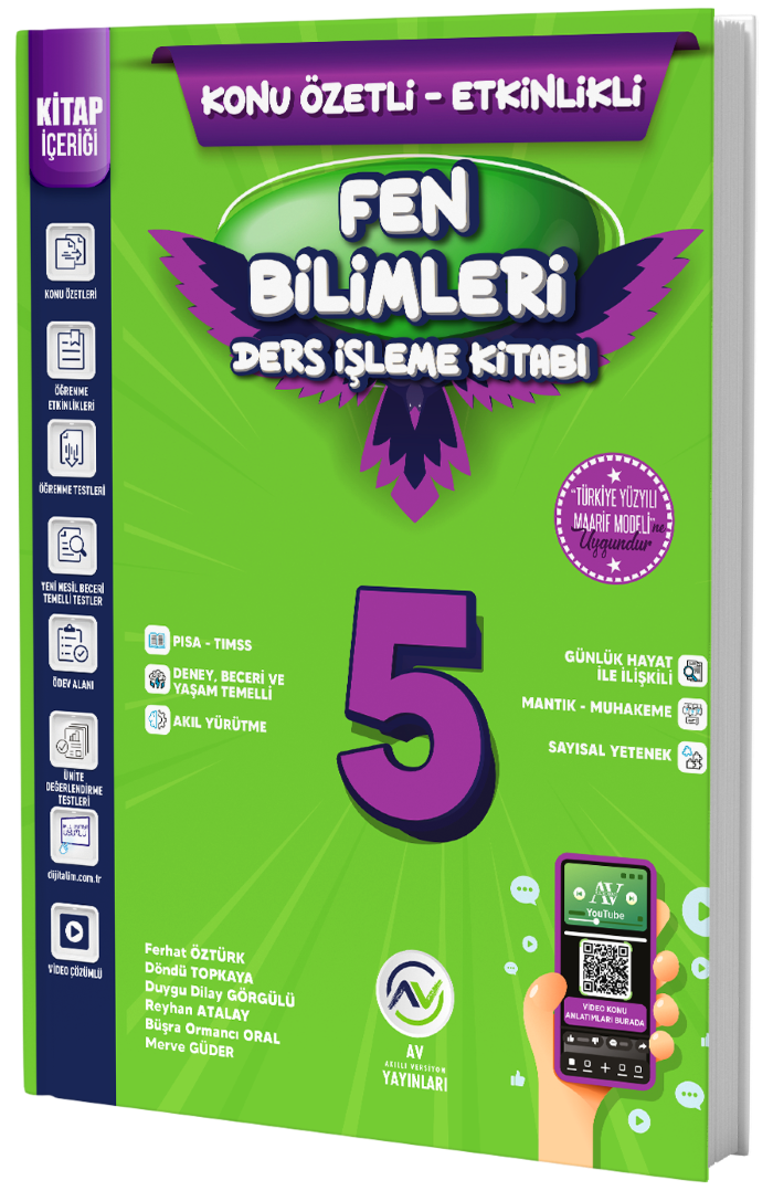 Av Yayınları 5. Sınıf Fen Bilimleri Ders İşleme Kitabı