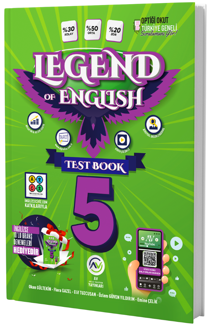 Av Yayınları 5. Sınıf Legend Of English Test Book