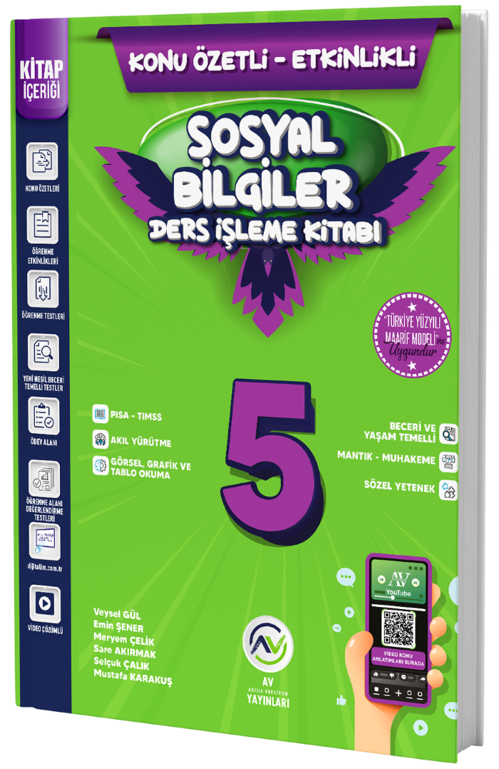 Av Yayınları 5. Sınıf Sosyal Bilgiler Ders İşleme Kitabı