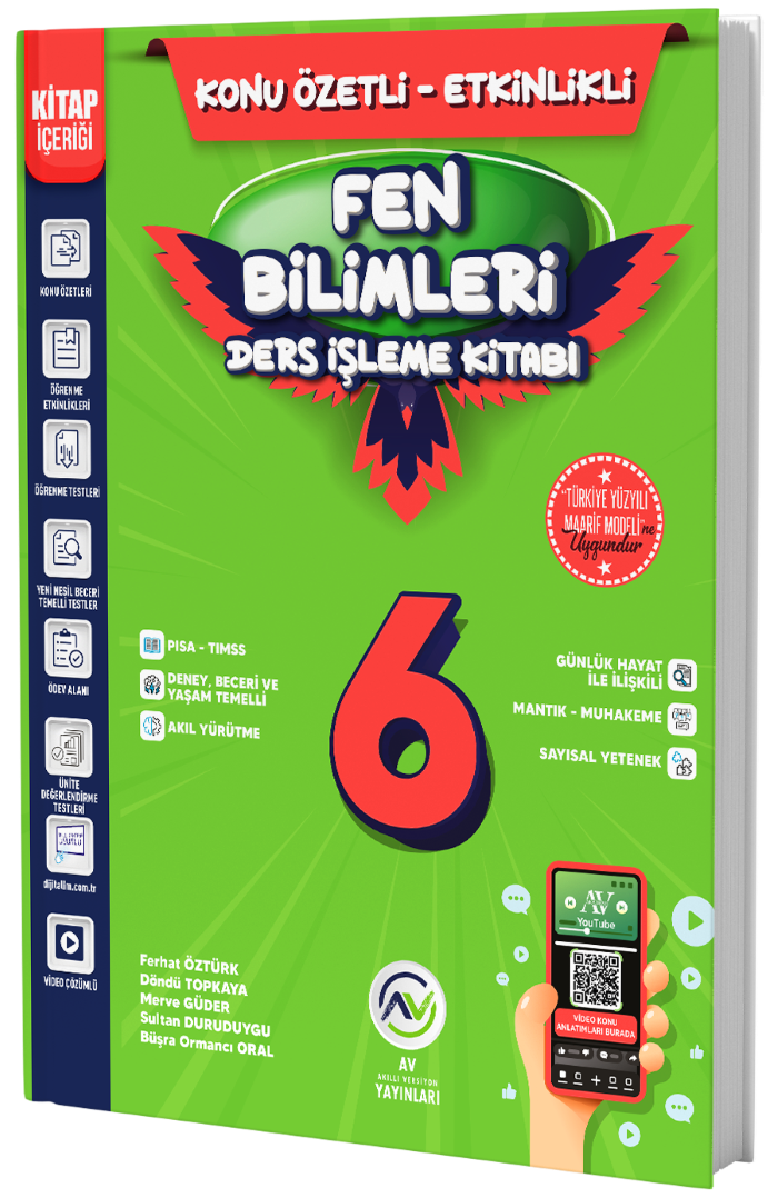 Av Yayınları 6. Sınıf Fen Bilimleri Ders İşleme Kitabı