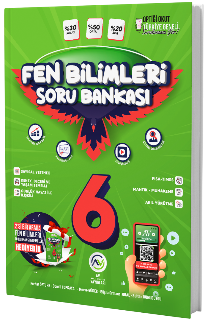 Av Yayınları 6. Sınıf Fen Bilimleri Soru Bankası