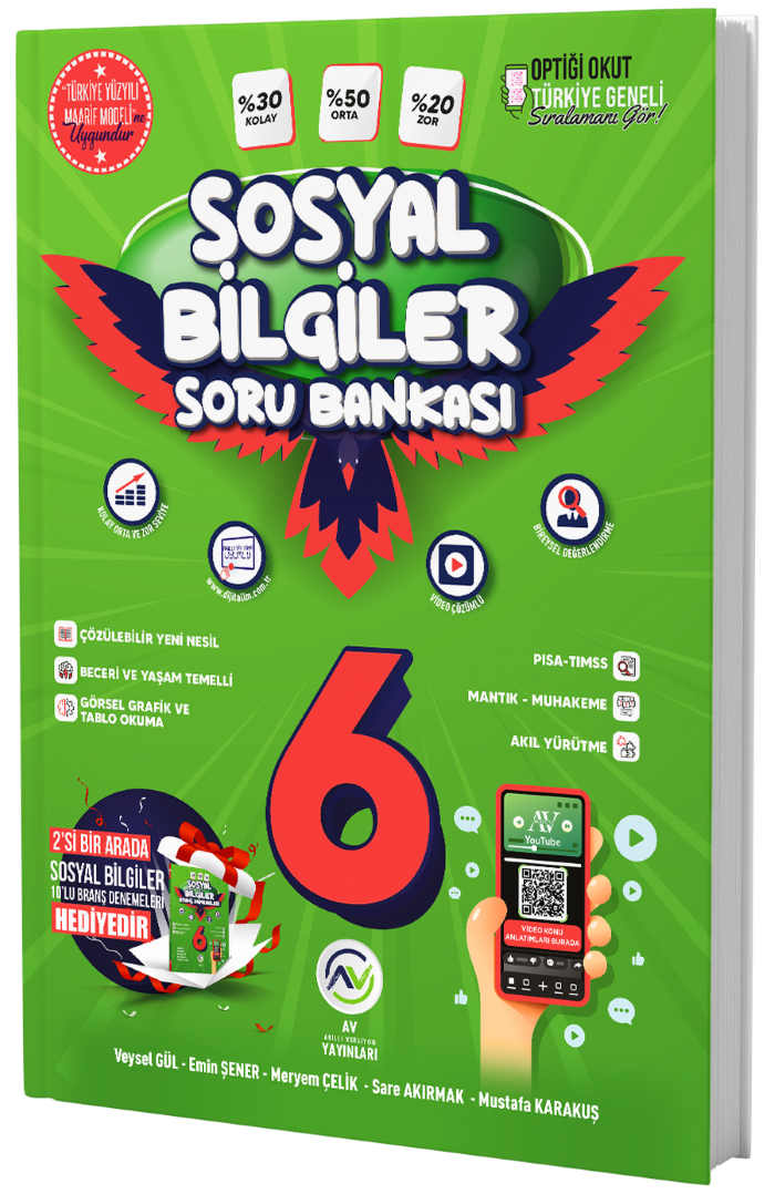 Av Yayınları 6. Sınıf Sosyal Bilgiler Soru Bankası