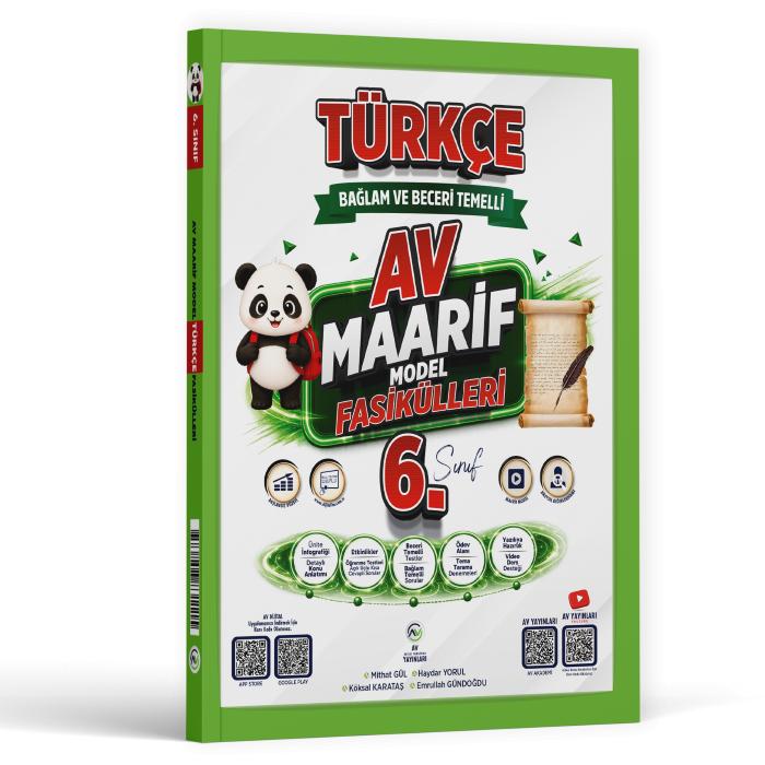 Av Yayınları 6. Sınıf Türkçe Maarif Model Fasikülleri