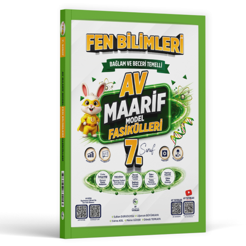 Av Yayınları 7. Sınıf Fen Bilimleri Maarif Model Fasikülleri