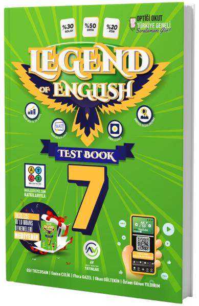 Av Yayınları 7. Sınıf Legend Of English Seri Test Book