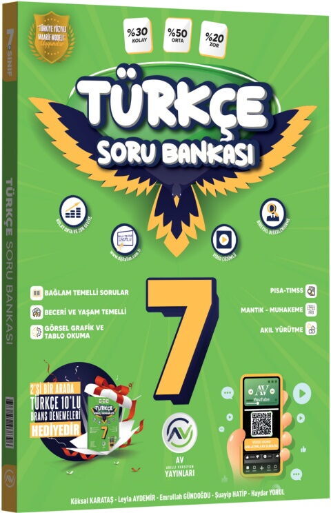 Av Yayınları 7. Sınıf Türkçe Soru Bankası