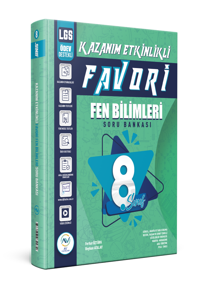 Av Yayınları 8. Sınıf Lgs Fen Bilimleri Kazanım Etkinlikli Soru Bankası