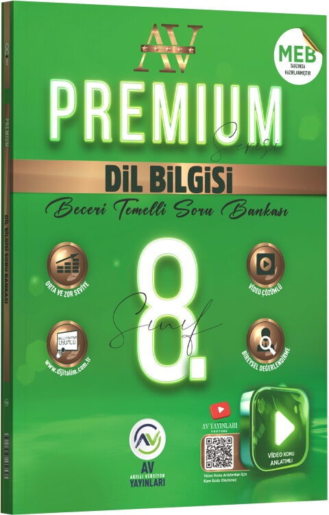 Av Yayınları LGS 8. Sınıf Dil Bilgisi Premium Beceri Temelli Soru Bankası