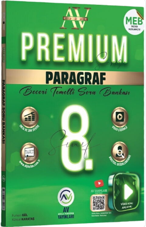 Av Yayınları LGS 8. Sınıf Paragraf Premium Beceri Temelli Soru Bankası