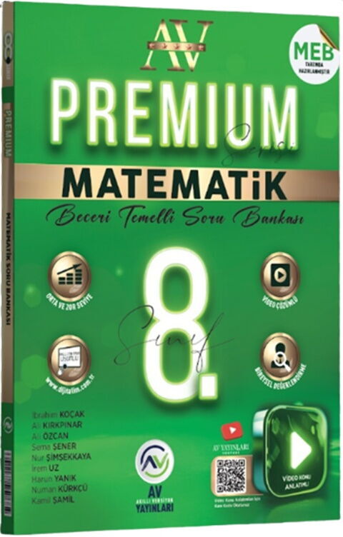 Av Yayınları LGS 8. Sınıf Matematik Premium Beceri Temelli Soru Bankası