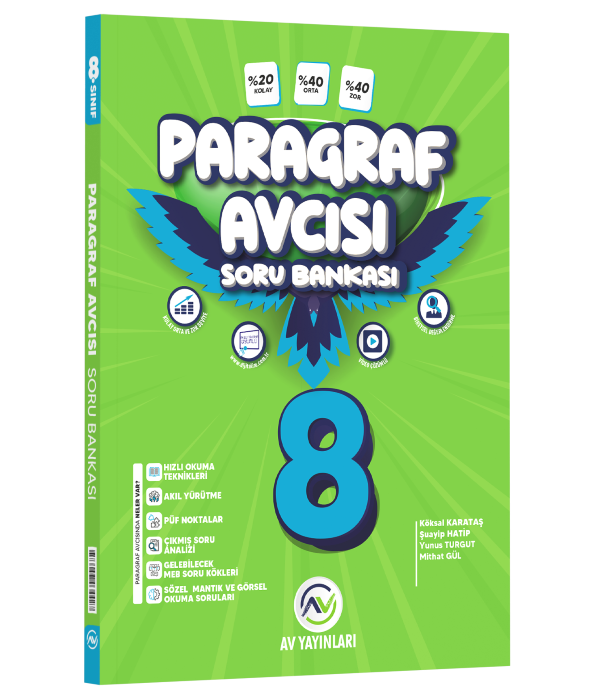 Av Yayınları Lgs 8. Sınıf Paragraf Soru Bankası