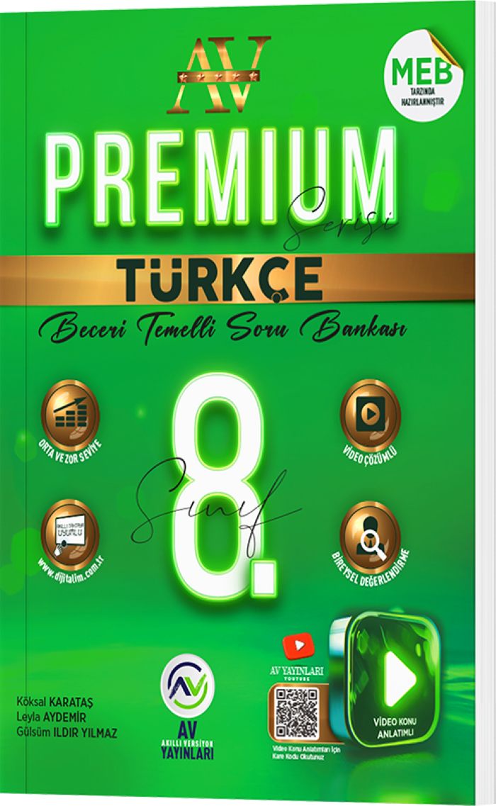Av Yayınları LGS 8. Sınıf Türkçe Premium Beceri Temelli Soru Bankası